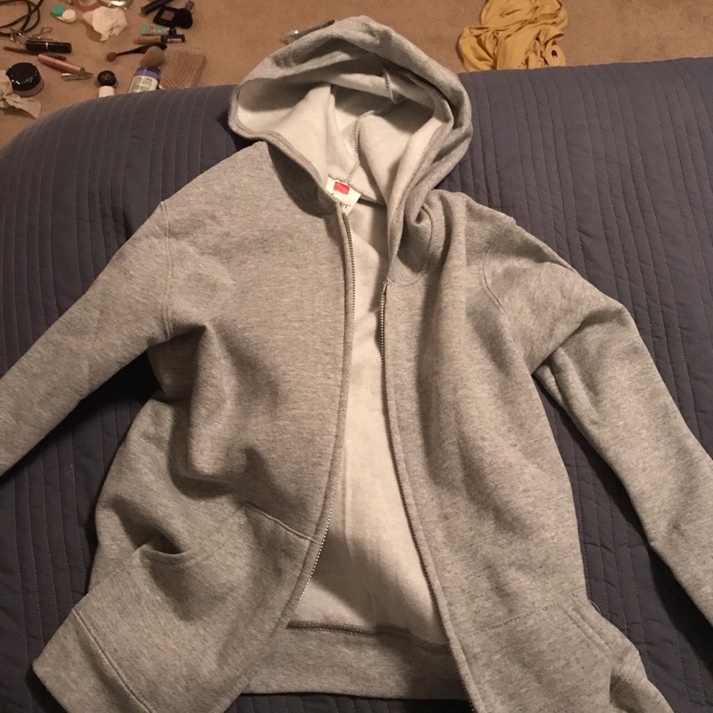 Hanes brand zip up hoodie